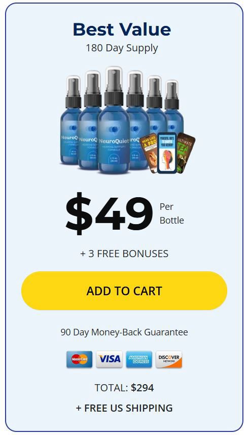 Buy NeuroQuiet 6 bottles